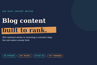 write seo web content
