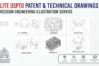 create patent drawing and uspto patent figures for utility patent