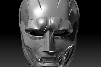 design realistic 3d helmet models for product game animation 3d printing