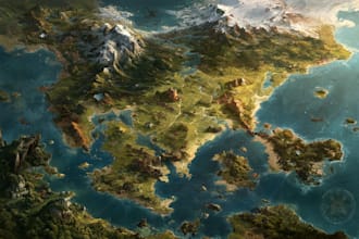 draw a custom map for fantasy