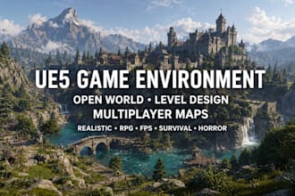 design ue5 game environment open world game multiplayer map level design
