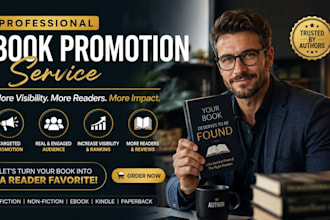 professionally promote your book to increase visibility and reach