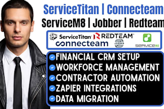 setup servicetitan servicem8 connecteam redteam jobber CRM integration
