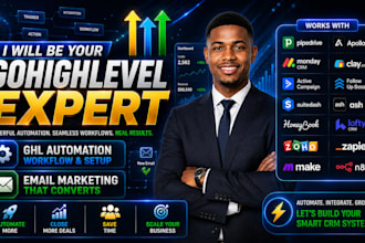 be your gohighlevel expert, ghl automation workflow and setup email marketing