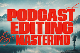edit and master your podcast episode professionally