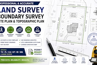 design alta survey, boundary survey, topographic survey, site plan
