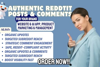 create reddit seo post and comment to promote startup brand