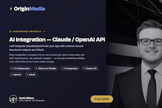 integrate claude or openai API into your app or website