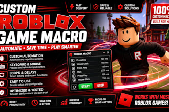 create roblox macro for game automation, repetitive gameplay task workflow