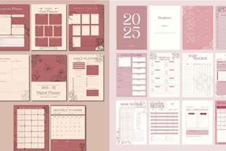 do journal designs planners fillable pdf lead magnets workbook ebook design