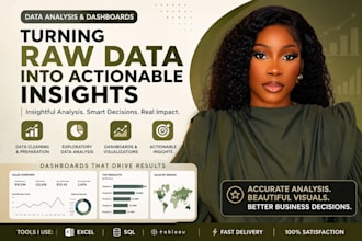 be your data analyst for business and data visualization