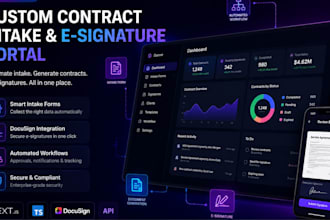 build a custom ballbotmogis contract intake e signature using next js docusign