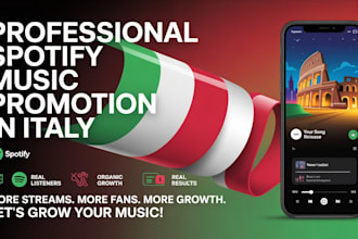 do organic italy spotify music promotion to real listeners