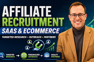 recruit targeted affiliate marketers for your saas or ecommerce brand