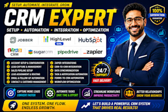 setup jobber gohighlevel hubspot zoho sugar crm pipedrive ghl zapier integration