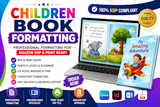 ich formatiere dein kinderbuch fur KDP innenlayout und buchdesign