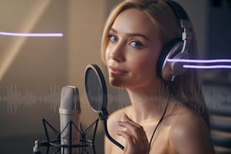 record a cute female anime voice over for your character