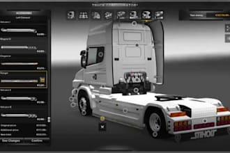 create a custom euro truck 2 ats beamng omsi and others skin