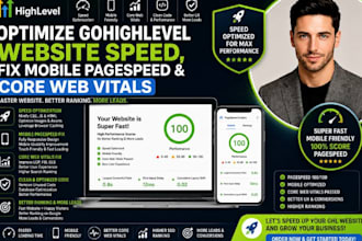 optimize gohighlevel website speed fix mobile pagespeed and core web vitals