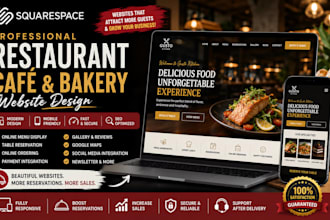 build squarespace restaurant website cafe bakery website restaurant menu