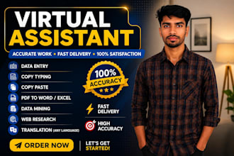 do accurate data entry copy typing web research copy paste and data mi