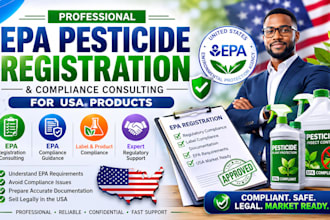 provide epa pesticide registration consulting and epa compliance for USA product