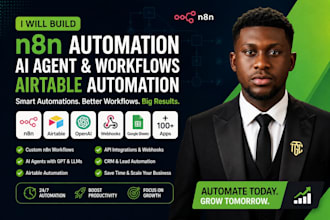 build n8n automation, n8n ai agent, n8n workflows, airtable automation