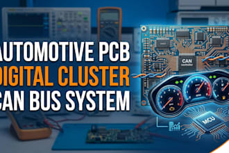 design automotive digital cluster pcb and can bus embedded system