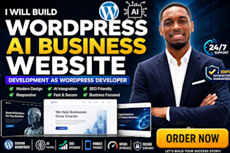 build wordpress ai business website development as wordpress developer
