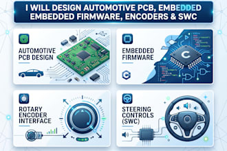 design automotive pcb, embedded firmware, rotary encoder and swc