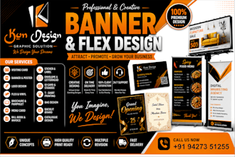 professional banner and flex design