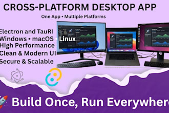 build custom cross platform desktop application using electron and tauri