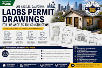 create ladbs permit drawings for los angeles adu construction