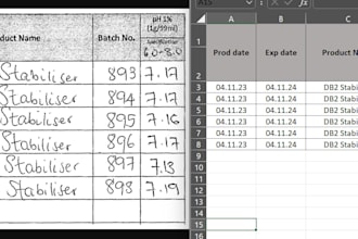 convert image to excel by using ocr
