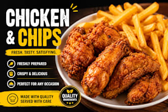 prepare delicious chicken and chips for your event or personal meal