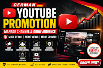 promote german youtube videos manage channel grow audience