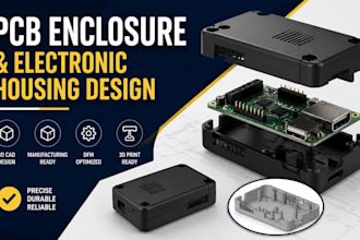 design pcb enclosure, electronic housing and plastic casing for manufacturing