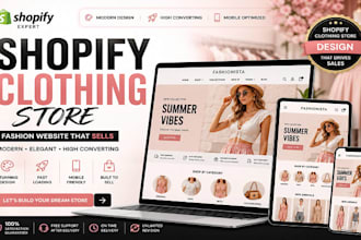 design shopify clothing store shopify fashion website clothing brand store