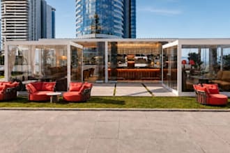 refurbish nostalgic restaurant exterior, outdoor sitting,vintage coffee interior