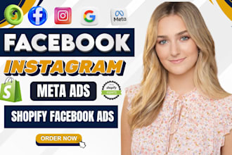 setup shopify facebook ads, instagram ads campaign, meta ads and fb advertising