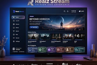 build branded iptv app for smart tvs with admin panel and VPN integration