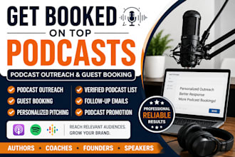 do podcast outreach, guest booking and targeted podcast guest pitching