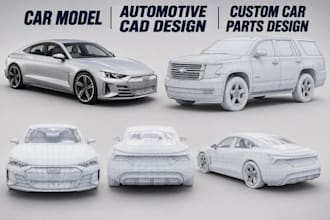 3d car model car parts widebody kit bumper interior car body for manufacturing
