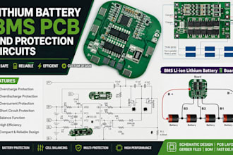 design lithium battery bms pcb and protection circuits