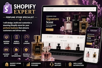 build perfume shopify store shopify dropshipping store makeup and perfume