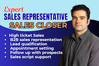 be salesperson sales representative appointment setter sales closer