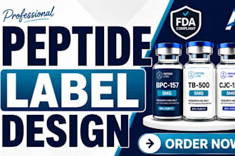 do product label design, peptide vial label, peptide sarms suppplement label