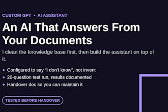 build a custom ai agent trained on your business docs