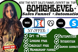 design real estate gohighlevel sales funnel, landing page, ghl migeration