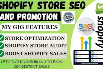 do audit to boost and increase your shopify store sales shopify seo or promotion